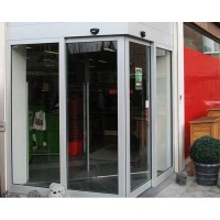 درب اتوماتیک شیشه ای زاویه ای